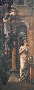 受胎告知、1887 作： Edward Burne Jones